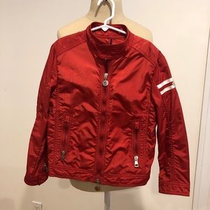 Gently used boys Moncler biker jacket  size 8